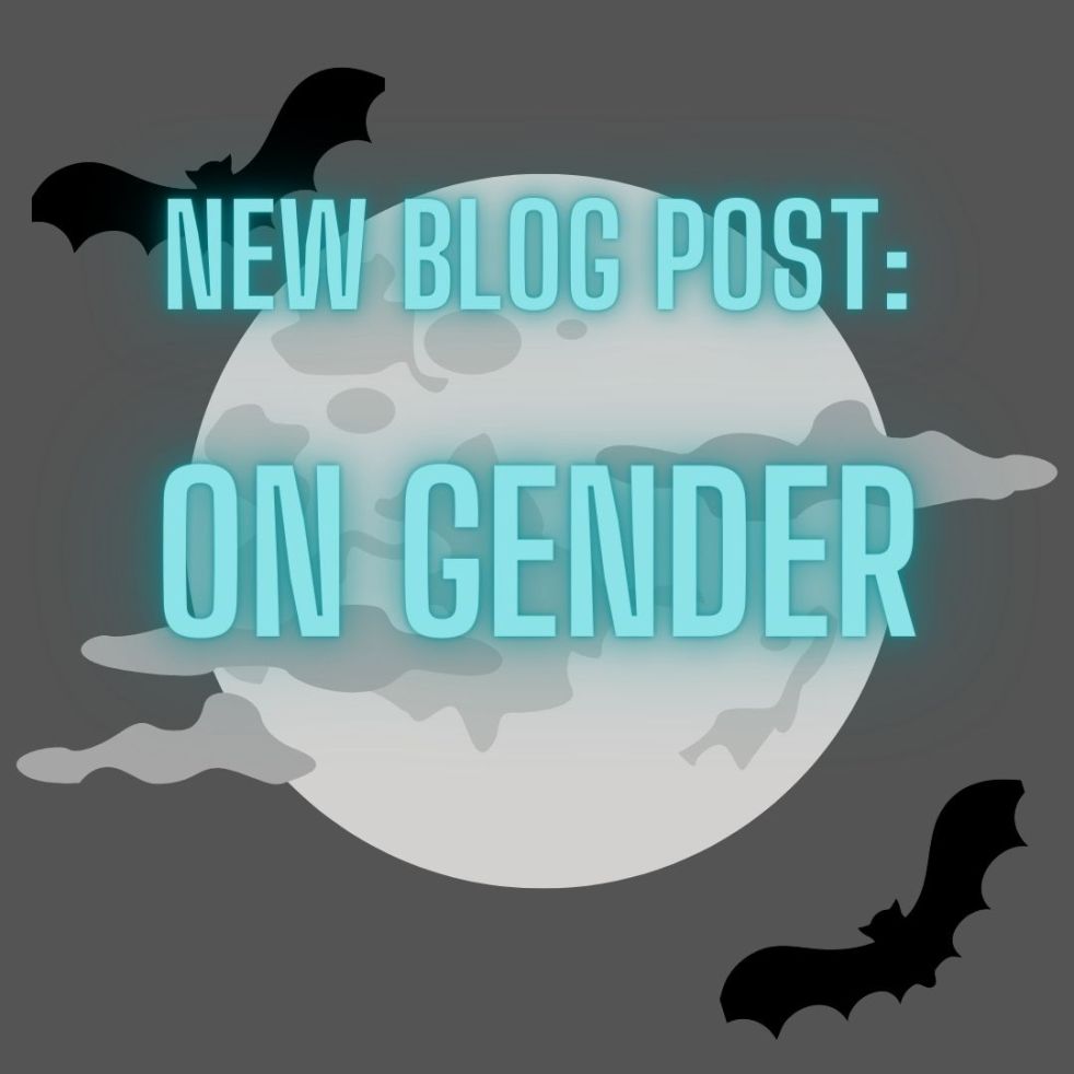 new blog post: on gender